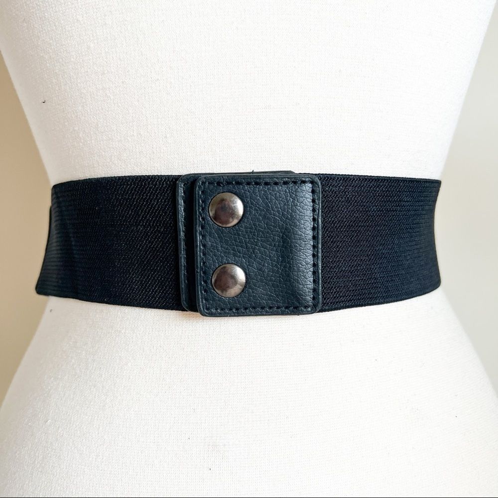 ARCO Stunning Stretch Rhinestone Belt Size S-M GUN METAL - Picture 6 of 6